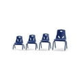 thumbnail image 1 of Berries Children's Plastic Chair w Powder Coated Legs (12 in. H - Blue), 1 of 3