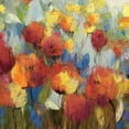 thumbnail image 3 of Jensen, Asia 20x20 Black Modern Framed Museum Art Print Titled - Meadow Flowers, 3 of 5