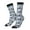 2 Black-1, variant on Police Car Pattern Sport Socks for Women and Men Crew Socks Sporty Calf Socks Casual Socks