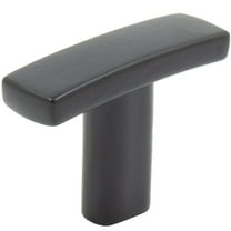 Douglas Cabinet T-Knob, 38 Millimeters, Matte Black by Stone Harbor Hardware
