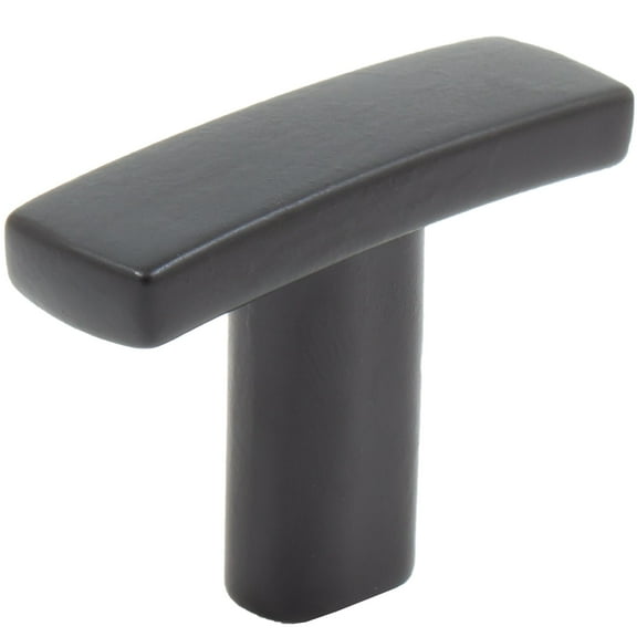 Douglas Cabinet T-Knob, 38 Millimeters, Matte Black by Stone Harbor Hardware