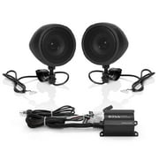 Boss Audio Systems MCBK420B Motorcycle Speaker Amplifier, Bluetooth, 3” Speakers