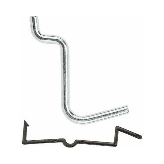 National Hardware N180-004 Pegboard Angle Hook, 1/8 In. Rod, Galvanized Steel, 1 In., 8-Pk. - Quantity 6