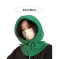 thumbnail image 6 of Guiexla Ladies Winter Balaclava Knitted Thick Solid Color Drawstring Elastic Ear Neck Protection Lightweight Warm Soft Unisex Women Men Cap Daily Hat, 6 of 8
