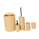 thumbnail image 5 of Juego de 6 accesorios de baño, dispensador de jabón líquido, soporte para cepillo de dientes y Amarillo, 5 of 9