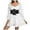 3-White, variant on HNMKIU Women's White Casual Fashion Ruffled Long Sleeve Dress with Skirt Fall Dresses for Women 4-White,XL