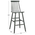 thumbnail image 3 of Safavieh Beaufort Scandinavian High Back Wood Stools, Garden Green (Set of 2), 3 of 5