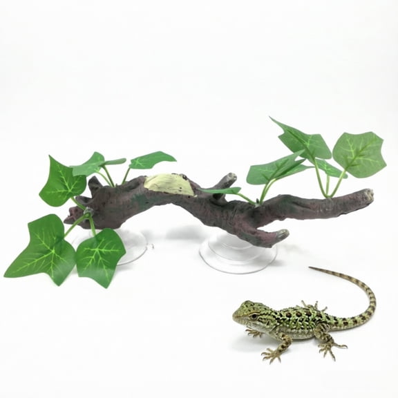 Reptile Corner Branch Crested Gecko Climbing with Suction Cup for Climbing Amphibians