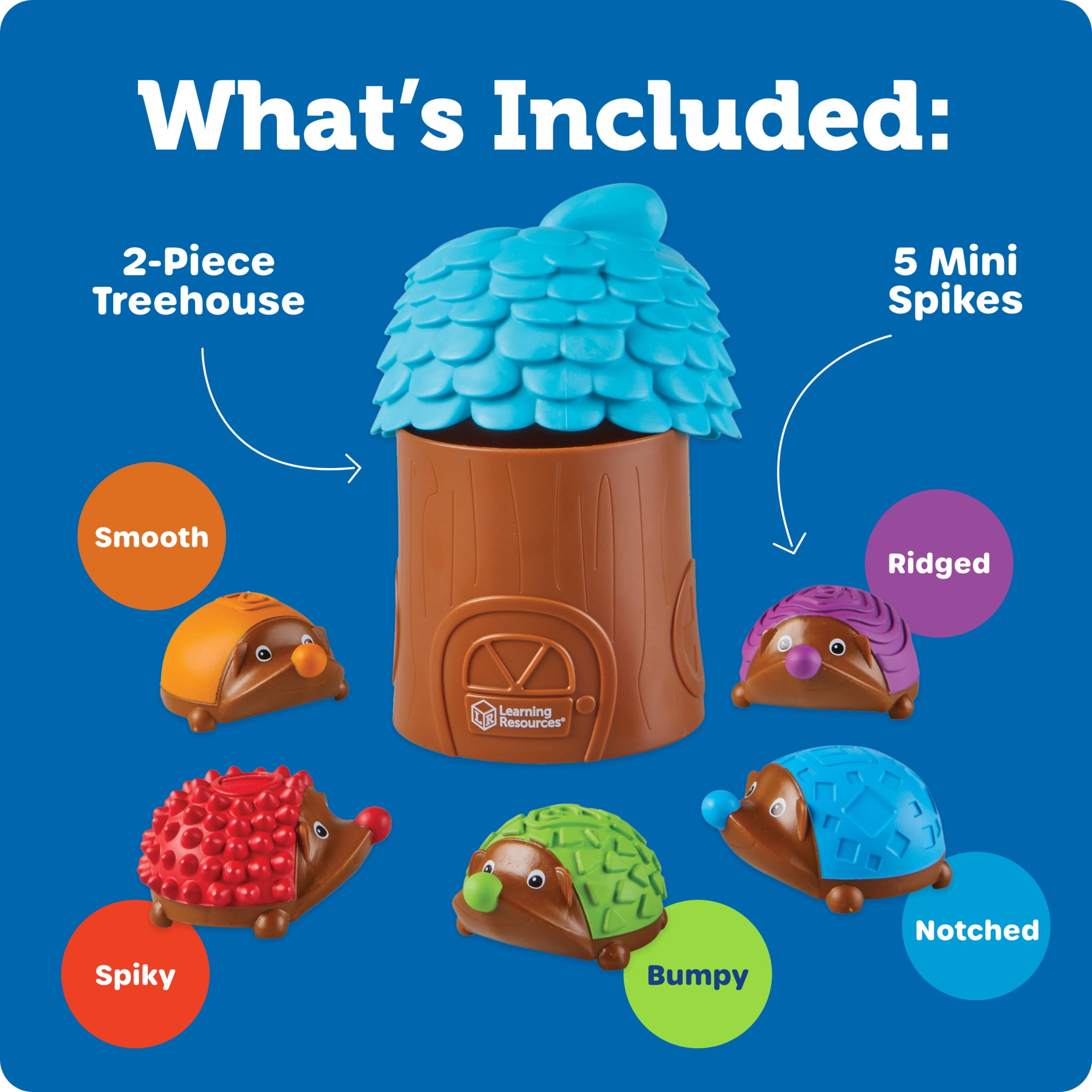 Learning Resources Spike the Fine Motor Hedgehog Sensory Tree House - Preschool Learning Toys for Boys and Girls Ages 18+ months