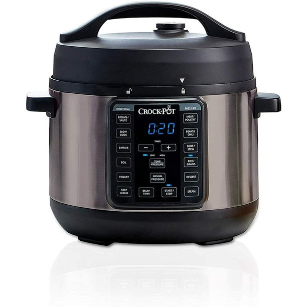 Crock-pot 4-Quart Express Crock Pressure Cooker Mini, Black Stainless ...