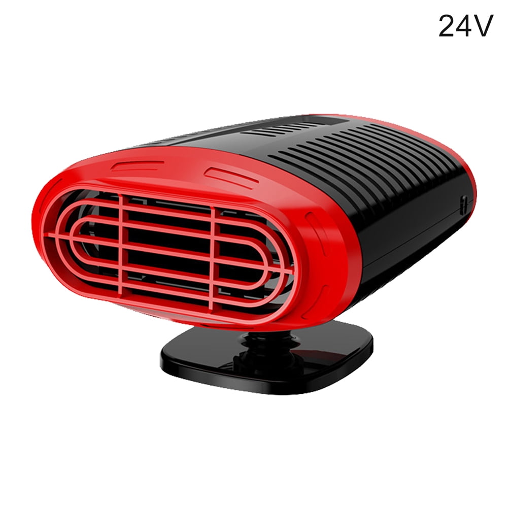 360-degree Rotation Black Gray,Size:12V EKDJKK Car Heater Fan Rotating Base ABS Fast Heater & Cooling 12V/24V 120W Fan Camping Defogger Defroster 