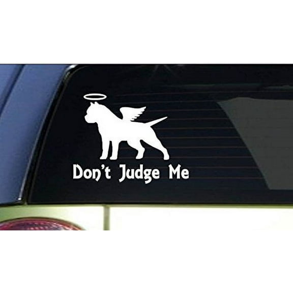 Don't Judge Me *I161* 6" Sticker decal pitbull pit bull american bully