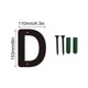 thumbnail image 2 of Signo de letras de los números de la casa del arte del hierro 3D con tornillos, caracteres decorativos del alfabeto de metal para la dirección de la casa, el jardín, la decoración de la tienda, 2 of 5