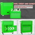 thumbnail image 5 of Artbros 8-Drawer Rolling Tool Chest, Large Tool Cabinet with Wheels, Detachable Toolbox Storage for Garage, Repair Shop, Workshop, Green, 5 of 7