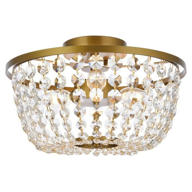 Elegant Lighting Cora Support Encastré 13 Pouces en Laiton
