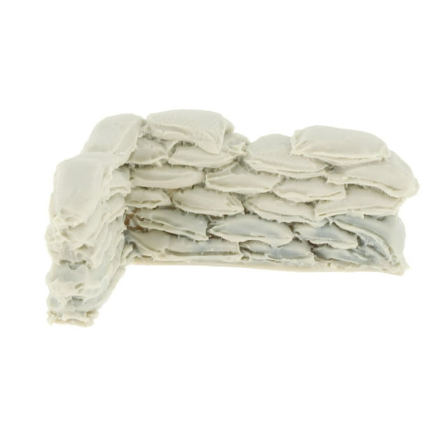1:35 Scale Realistic Sandbag Wall Model for Crafts, Sand Material Design, Landscape Decoration