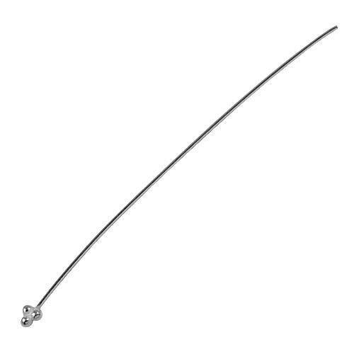 HPSF-109-3" Silver Overlay 22 Gauge Head Pin with Granulated Tip