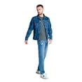 thumbnail image 4 of Chamarra Oggi Vintage 2241600, Caballero, Mezclilla Rigida, Corte Slim, color Azul Medio. Oggi Jeans  CHAMVINT2241600, 4 of 5