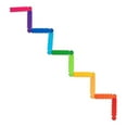 thumbnail image 3 of Battat Rainbow Ridge Balance Beams Active Playset with 10 Plastic Pcs, Toddler and Preschool Toys, 3 of 6