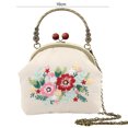 thumbnail image 3 of Coofit Embroidery Coin Purse Kit: DIY Cross Stitch Kit Shoulder Handbag Crossbody Bag, 3 of 8