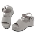 thumbnail image 3 of Mostsola Platform Wedge Sandals for Women Open Toe Slingback Ankle Strap Heels Sandals with Bow, 3 of 9