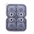 thumbnail image 2 of Ice Cube Tray Bear Shape Easy Demoulding with Funnel Lid 2/4 Grid All-Purpose Ice Cube Dessert Making Molds Kitchen Accessories, 2 of 8