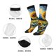 thumbnail image 5 of Balery Starry Sky Sunflower Calcetas Largas con Estampado para Hombre y Mujer – Suaves y Transpirables, Talla Única (US 5-11), 5 of 6
