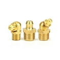 thumbnail image 1 of Lote de 2 unidades de engrasadores hidráulicos Zerk de latón, rosca macho de 1 mm, paso de 4590 a 180 grados, M4, M5, M6, M8, M10, M12, M14., 1 of 4