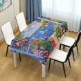 thumbnail image 4 of Yayeee Tablecloths 60" x 108" Rectangle Wrinkle Resistant Party Table Cover, Pink Floral Window, 4 of 8