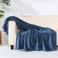 thumbnail image 4 of Berkshire EcoPlush Oversized Throw, 50" x 70", Blue, 4 of 4