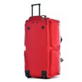 thumbnail image 3 of Olympia 26 Inch 8 Pocket U Shape Rolling Duffel Luggage Bag, Red, 3 of 4