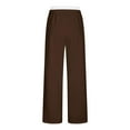 thumbnail image 6 of sususu Sweatpants Men Pack,Men's Double Layer Waistband Straight Leg Joggers Comfortable Everyday Wear Casual Pants Solid Sweatpants,Brown,XXL, 6 of 7