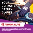 thumbnail image 2 of Extraflex Protective Work Gloves - Abrasion Resistant For Women and Men with MicroFoam Nitrile Palm Coating - ANSI 3, M, 3 Pairs, 2 of 5