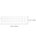 thumbnail image 2 of FONDOTIN 2Pcs Simple and Elegant Material Picket Fence Mini Ornament 19.5x4.6x0.4in for Christmas Displays, 2 of 8