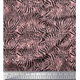 thumbnail image 1 of Soimoi Pink Rayon Fabric Leopard & Wild Animal Skin Printed Fabric 1 Yard 56 Inch Wide, 1 of 3