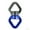 Blue Grey, variant on UDIYO 30KN Rotational Device Rope Swivel for Aerial Silks Dance Swing Hammock Climbing