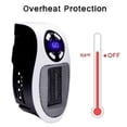 thumbnail image 4 of IVV Portable Plug in Wall Space Heater with Digital Timer Personal Electric Heater Fan US Plug, 15℃~32℃, Black, 4 of 8