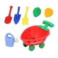 thumbnail image 3 of Juguetes de arena de playa para niños, juego de simulación, juego de construcción de castillos de arena ligeros, juguete de playa para parque, jardín, playa, de 3 a 10 años Rojo, 3 of 10