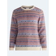 thumbnail image 6 of Free Assembly Men's Fair Isle Sweater with Long Sleeves, Midweight, Sizes XS-3XLT, 6 of 6