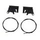 thumbnail image 1 of 2 pares de pestillos giratorios y cables para tapas de automóviles y camionetas, cable de 36" de largo, 83515, 83514, 92579, lado del conductor y, 1 of 9