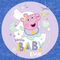 thumbnail image 2 of CafePress - Peppa Pig: Hello Baby Evie - Cute Infant Baby Football Bodysuit, 2 of 3