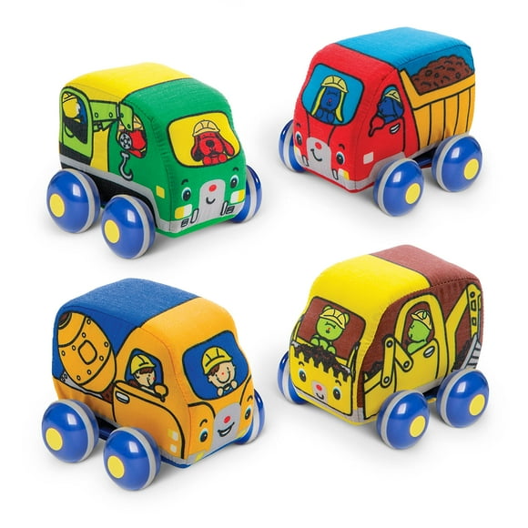 Set de juguetes Melissa & Doug Pull-Back Construction Vehicles 9m+