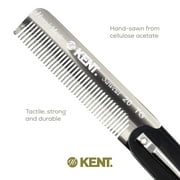 Kent 20T Handmade Folding Pocket Comb for Men, Fine Tooth Hair Comb Straightener for Everyday Grooming Styling Hair, Beard or Mustache, Use Dry or with Balms, Saw Cut, Made in England