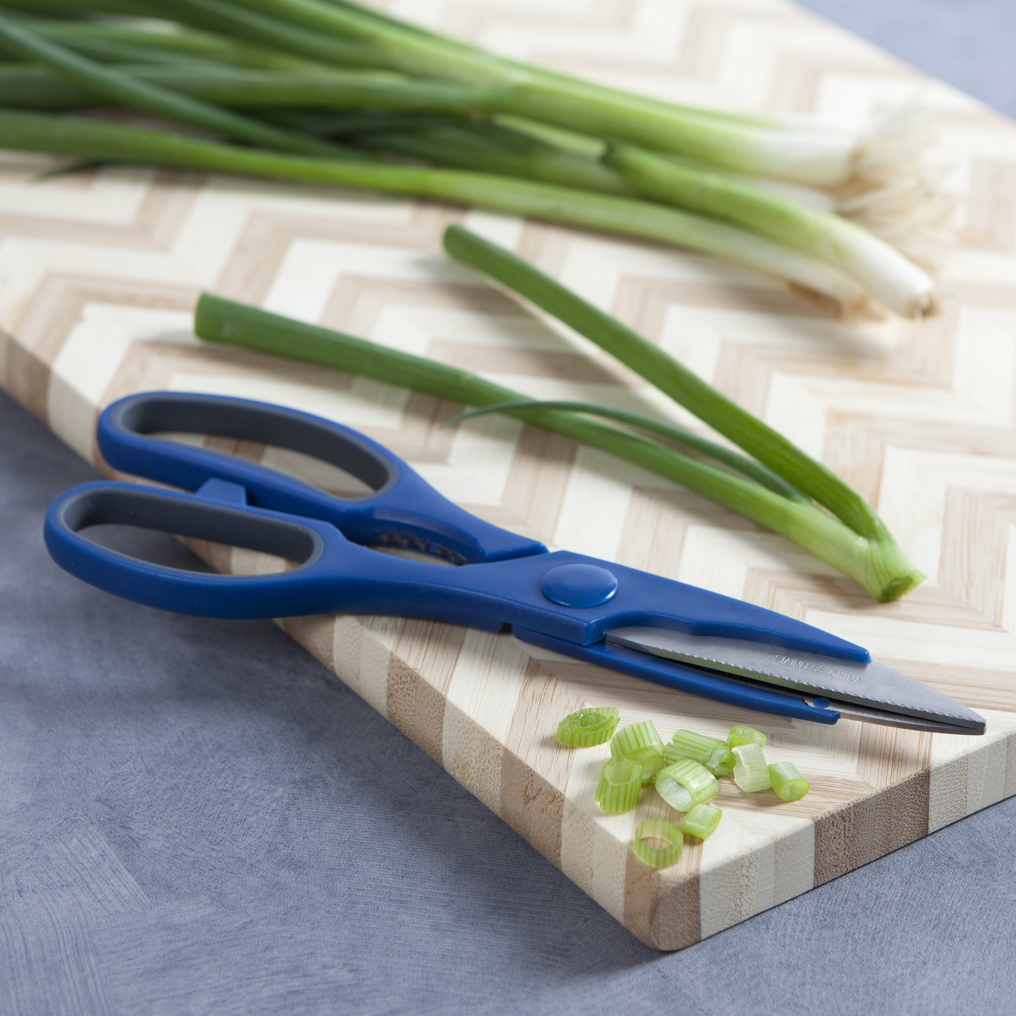 Thyme & Table Navy Stainless Steel & Soft Grip Kitchen Shears