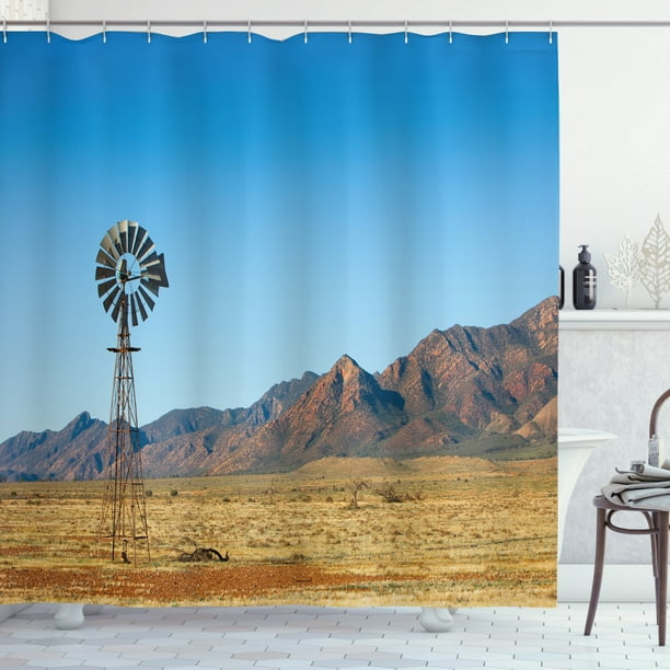 Summer Fabric Bathroom Set With Hooks, Extra Long Shower Curtain Australia