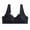 Black, variant on hoksml Plus Size Front Closure Lace Bra Wirefreee Extra-Elastic Bra Wide Straps Sports Bras, Everyday Bra Underwear 2025 Clearance