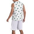 thumbnail image 2 of Naloa Hand Drawn Turtle Basketball Jersey Reversible Men's Mesh Athletic Sports Shirts Training Practice S-4XLX-Large, 2 of 6