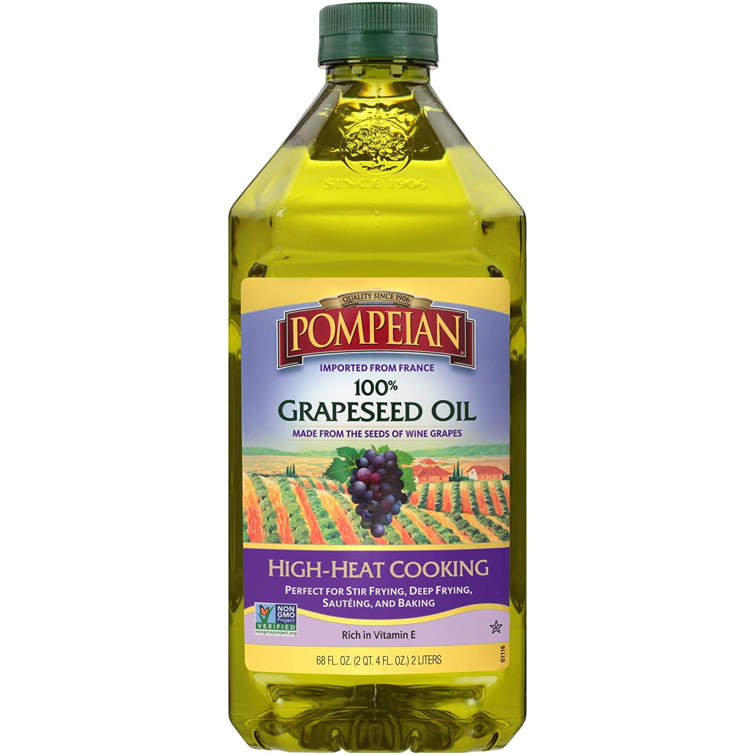 Pompeian Grapeseed Oil 68 Ounce