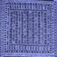 thumbnail image 1 of Ahgly Company Machine Washable Indoor Square Persian Blue Traditional Area Rugs, 6' Square, 1 of 4