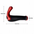 thumbnail image 2 of FACEGA 1Pairs Bike Grips,Textured Grip Surface Bicycle Accessories,Firm and Steady Bike Handlebar Grips,13.3*9.2cm,Red, 2 of 7